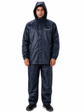 Premium Hooded Raincoat for Men | Waterproof Lightweight Rain Jacket with Front Pockets | Travel & Riding Rain Wear