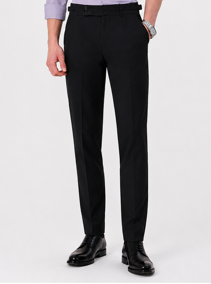 Men's Premium Formal Trousers | Comfort Fit | Office Wear | Wrinkle Resistant